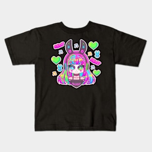 Neon Bunny Kids T-Shirt